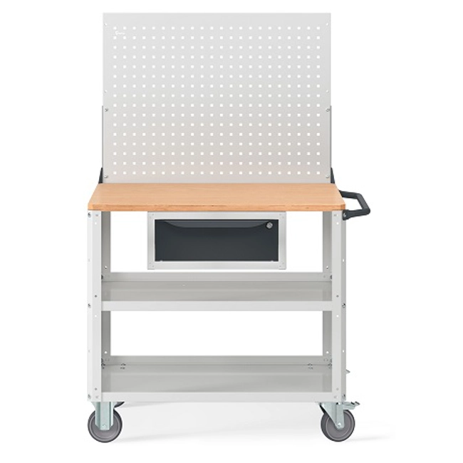 Vendita online Carrello Clever 1025 Large mm.1024x615x1540H - Grigio Chiaro RAL7035+RAL7016
